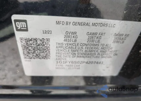 2023 Chevrolet Bolt Euv Fwd Lt z USA, uszkodzony, nr VIN 1G1FY6S02P4207441